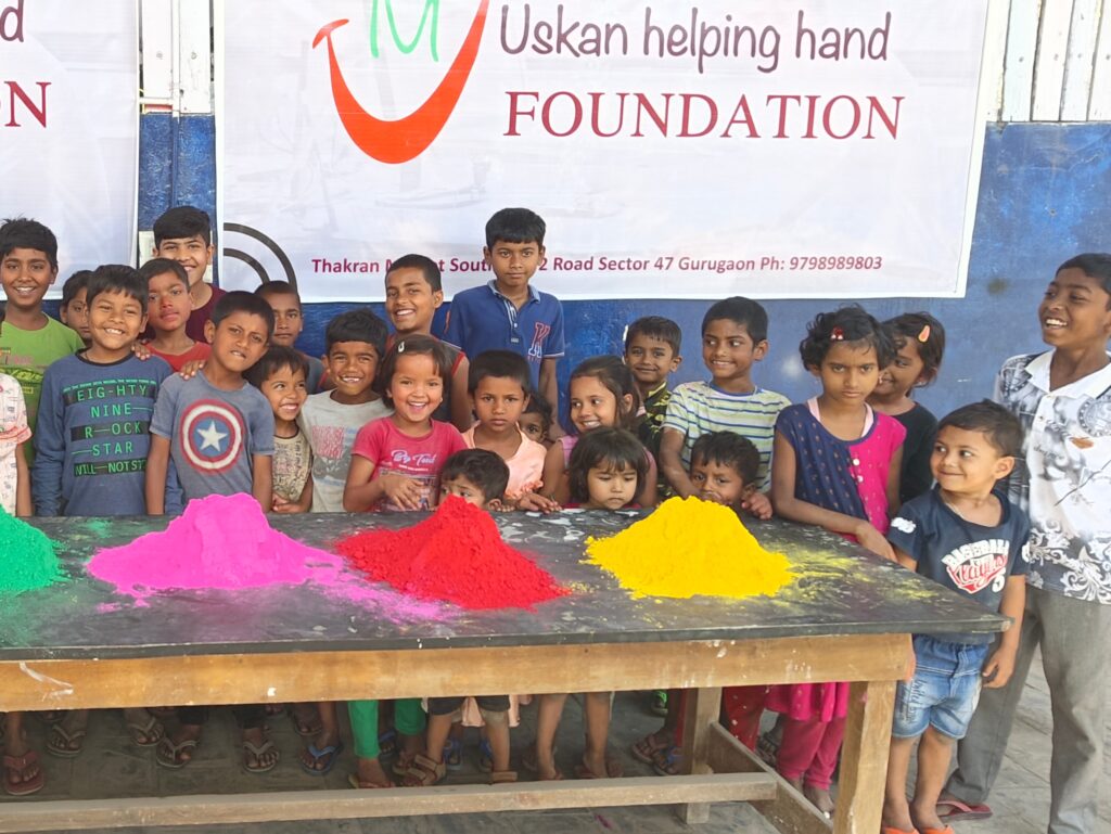 Bringing color and happiness to the lives of underprivileged children this Holi